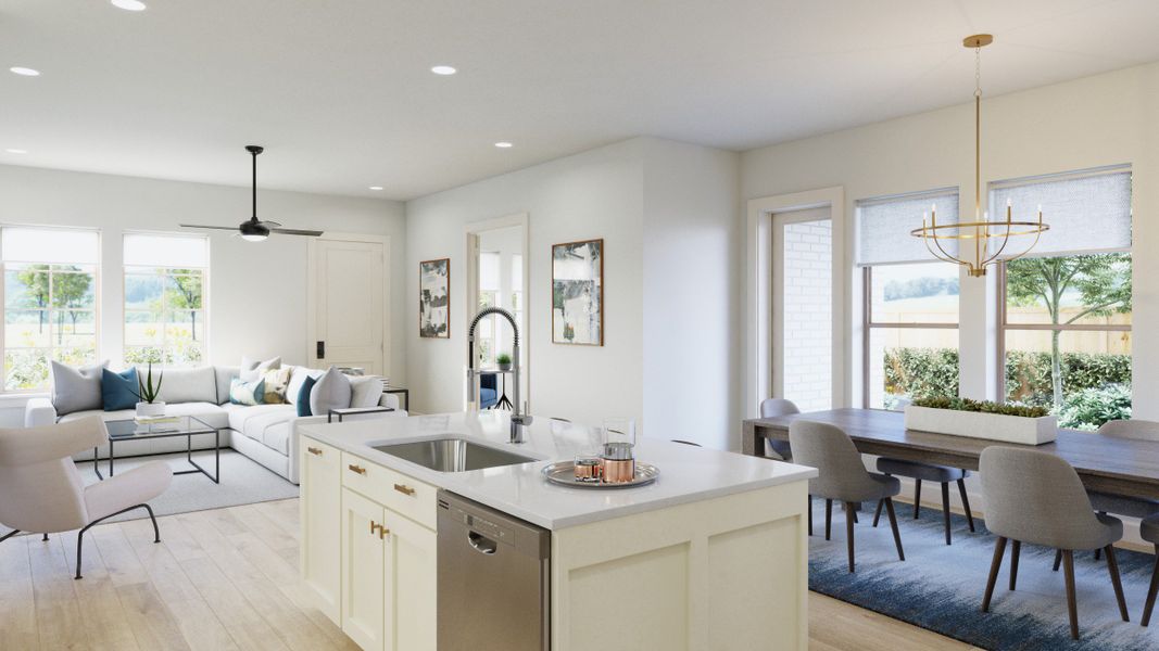 Representative furnished interior of a home built from the Laurent by Normandy Homes in Hazelwood 40' Series, Frisco (Image 13).