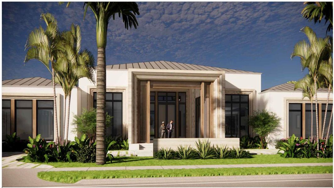 Front exterior of a new home in , Boca Raton, FL, highlighting curb appeal (Image 2). Front exterior of a new home in , Boca Raton, FL, highlighting curb appeal (Image 2).