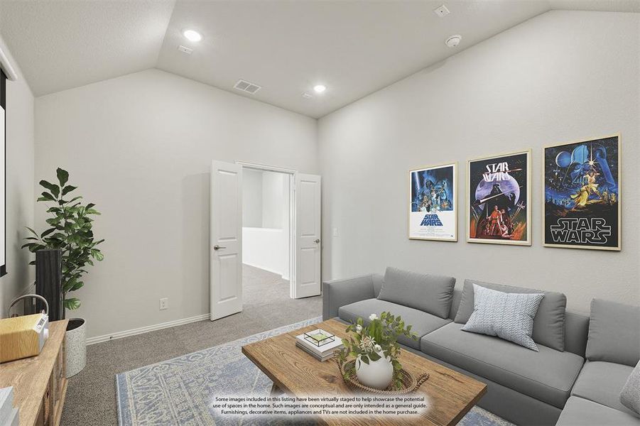 Furnished interior view inside a new home in Mockingbird Heights Classic 60, Midlothian (Image 5). Furnished interior view inside a new home in Mockingbird Heights Classic 60, Midlothian (Image 5).