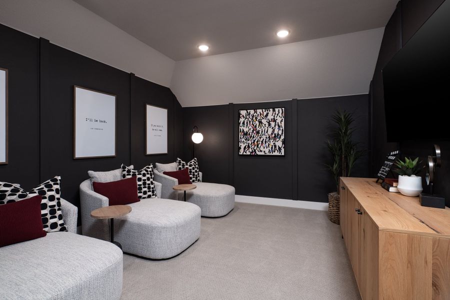 Representative furnished interior of a home built from the Owen by Tri Pointe Homes in View at the Reserve, Mansfield (Image 22).