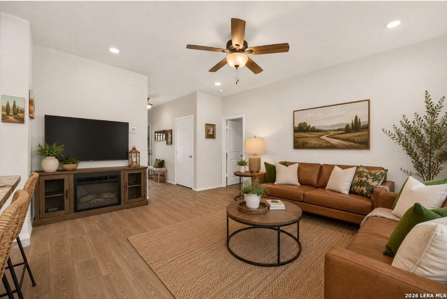 Furnished interior view inside a new home in , Seguin (Image 6).