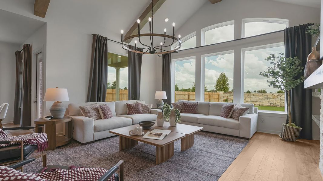 Representative furnished interior of a home built from the Madison by Chesmar Homes in Nolina, Georgetown (Image 15).
