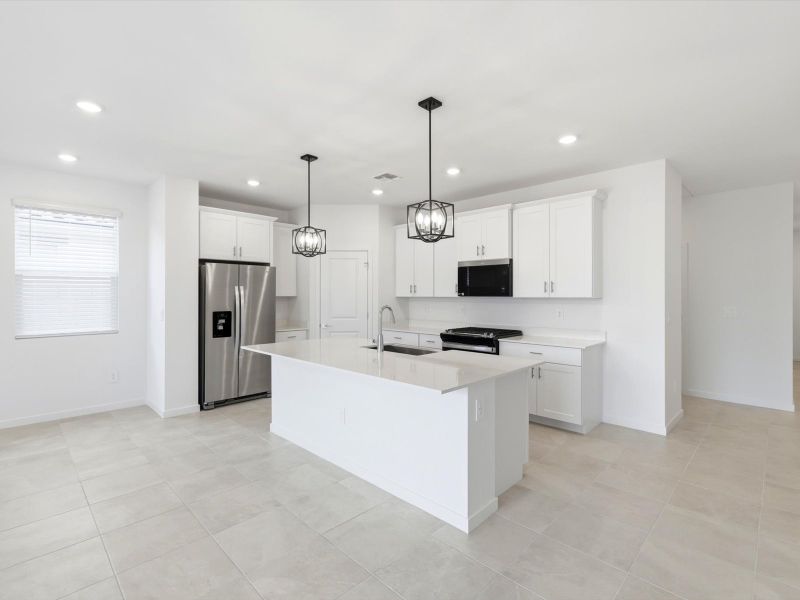 Furnished interior view inside a new home in Rancho Mirage Estate Series, Maricopa (Image 5).