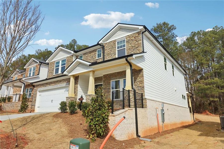 In-progress construction of a new home in Harmony Manor, Fairburn, GA (Image 69).