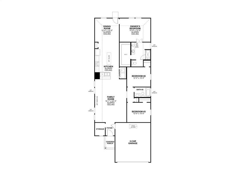 2D floor plan layout of this home in Meadow Park, Denton, TX (Image 4).