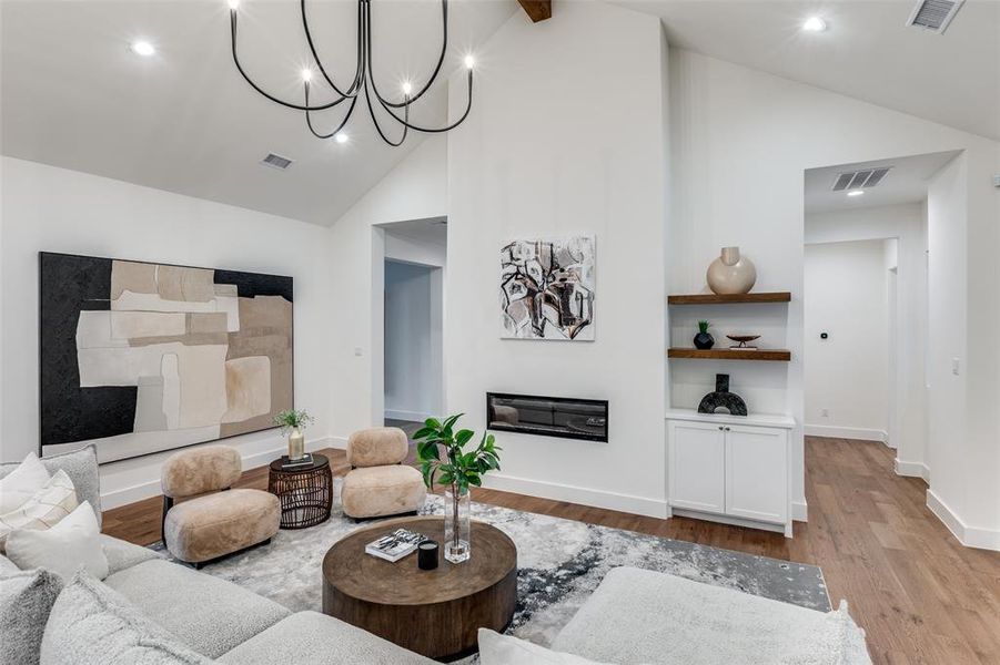 Furnished interior view inside a new home in , Dallas (Image 14). Furnished interior view inside a new home in , Dallas (Image 14).