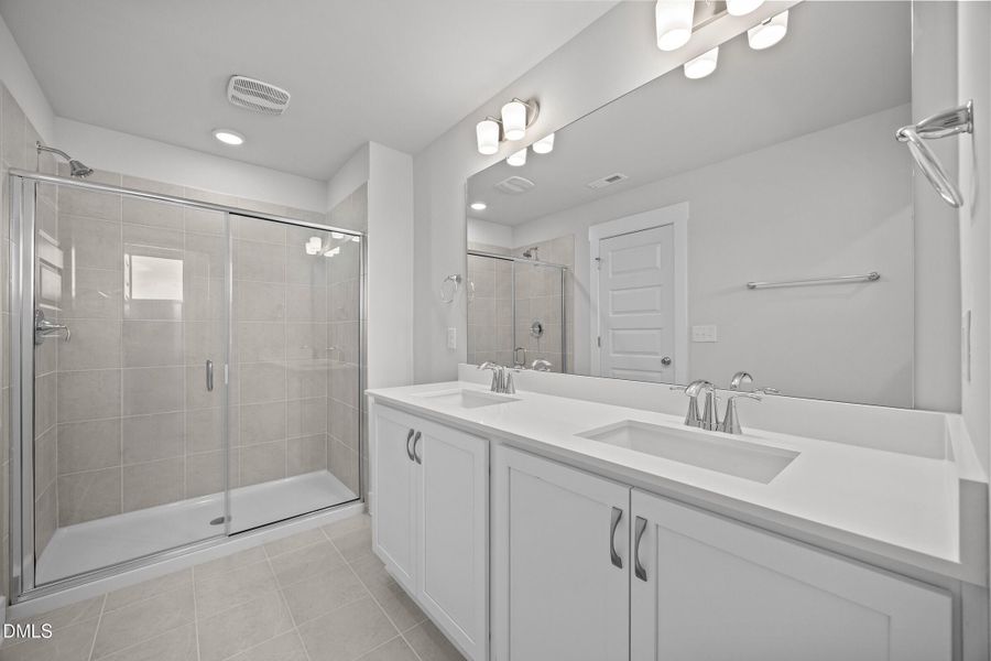 Primary Bathroom - Classic White Button