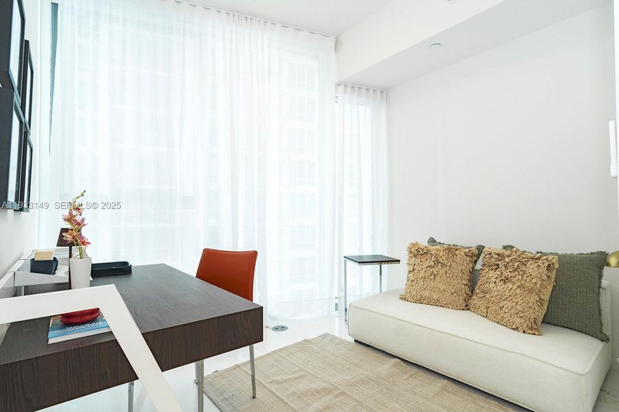 Furnished interior view inside a new home in , Miami (Image 11).