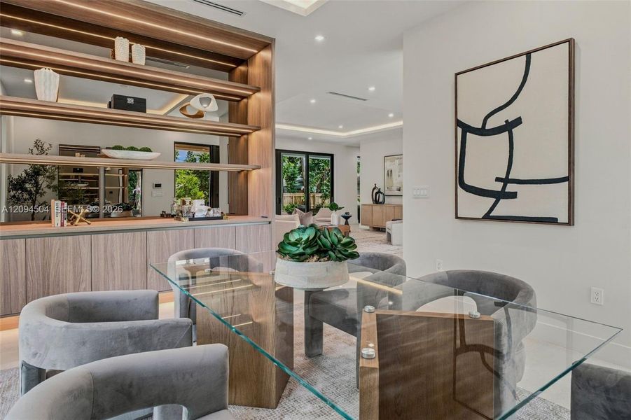 Furnished interior view inside a new home in , South Miami (Image 60).