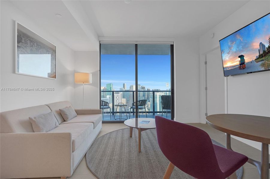 Furnished interior view inside a new home in , Miami (Image 5).