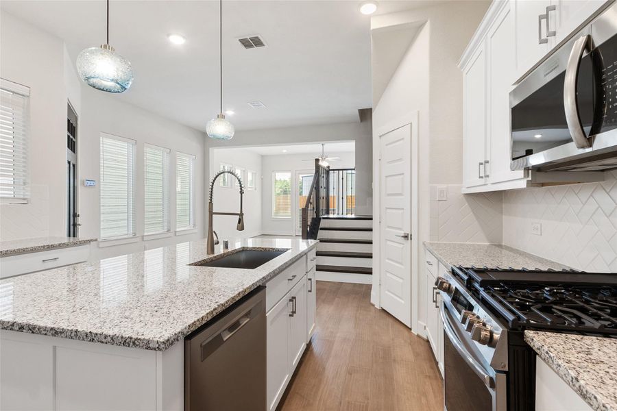 Furnished interior view inside a new home in Shady Acres, Houston (Image 13). Furnished interior view inside a new home in Shady Acres, Houston (Image 13).