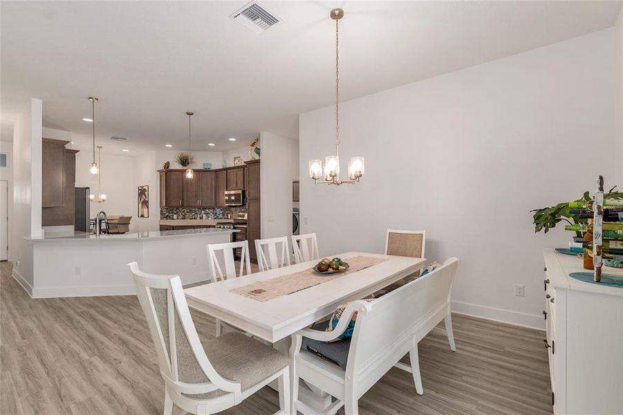 Furnished interior view inside a new home in , The Villages (Image 13).