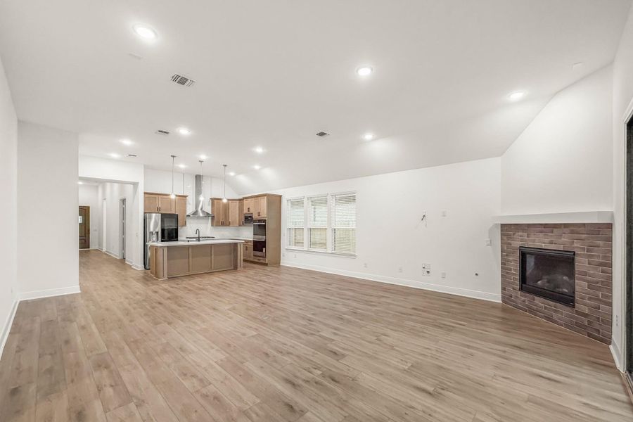 Family Room Open Concept - Pre wired for surround sound