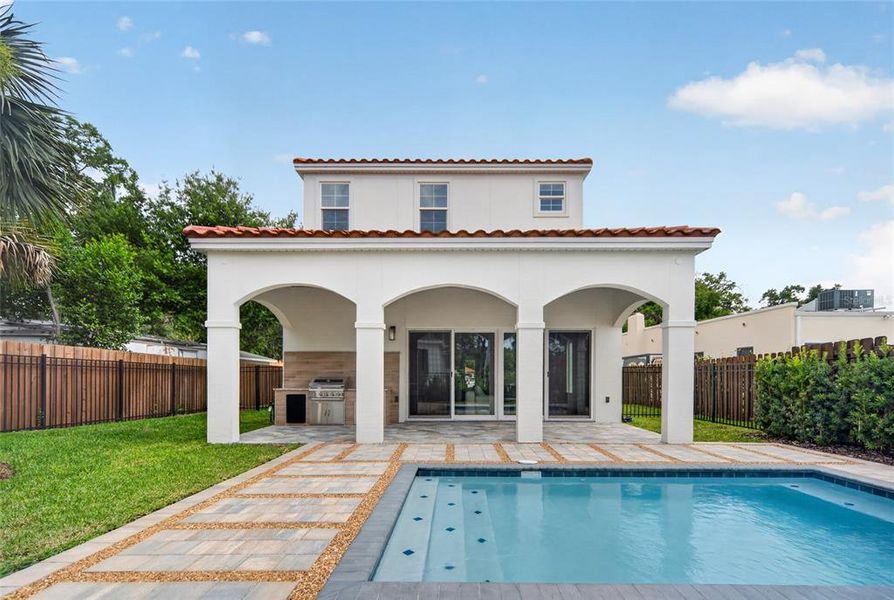 Exterior details and patio area of a home in , Winter Park (Image 4). Exterior details and patio area of a home in , Winter Park (Image 4).