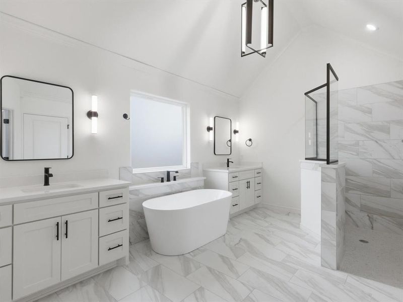 Furnished interior view inside a new home in , Weatherford (Image 15).