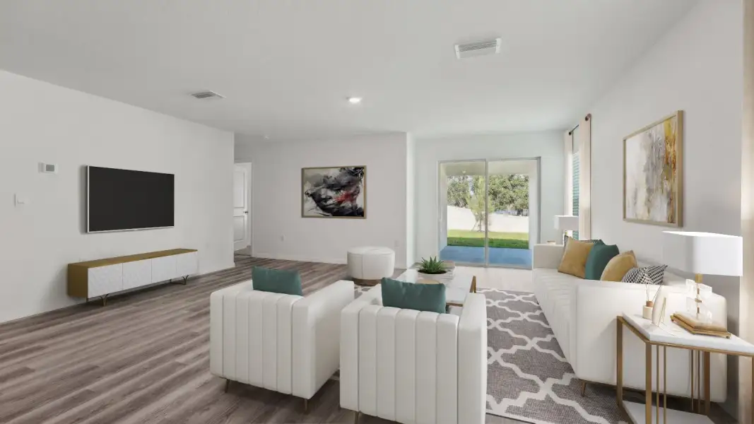Furnished interior view inside a new home in Abbott Park, Zephyrhills (Image 3).