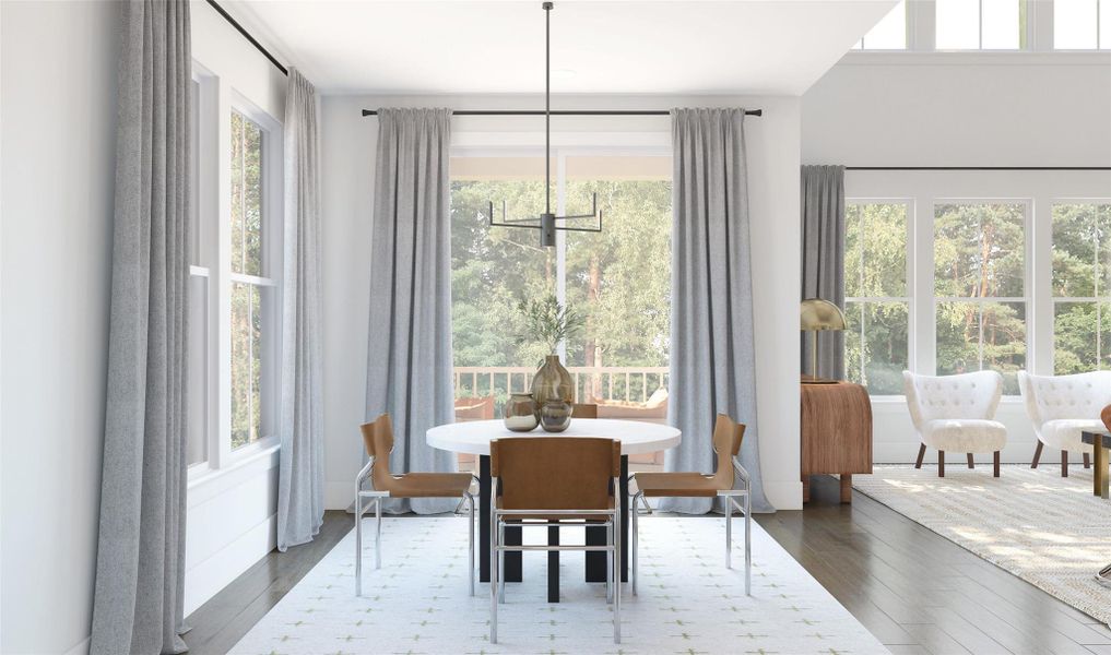 Charming dining area (*Artist rendering used for illustration purposes only.)