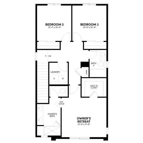 2D floor plan layout for the Apex Two by Brookfield Residential in Apex at Uplands, Westminster, CO (Image 10). 2D floor plan layout for the Apex Two by Brookfield Residential in Apex at Uplands, Westminster, CO (Image 10).