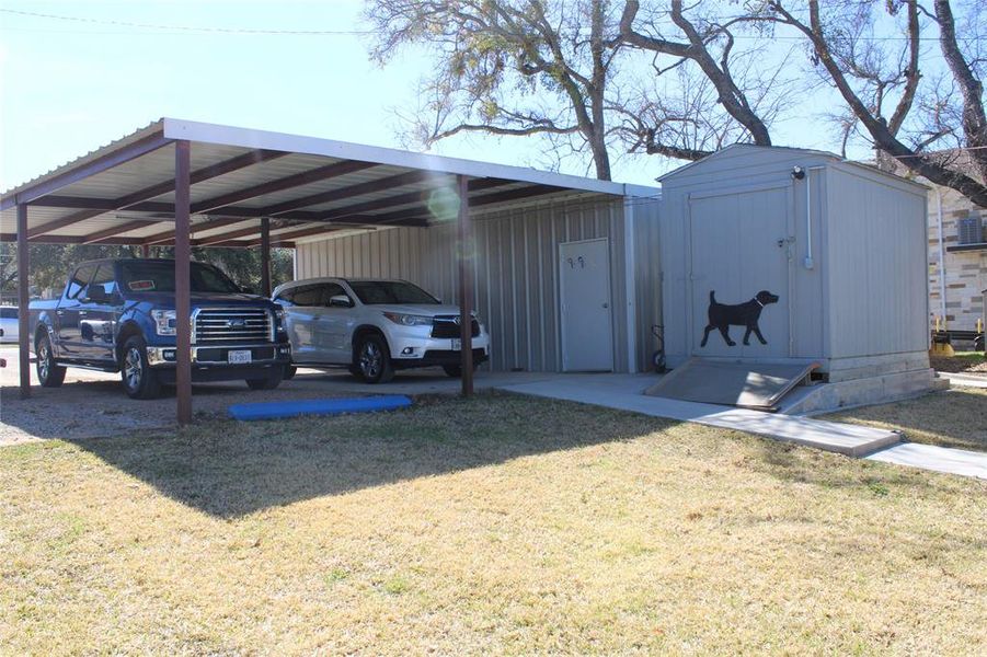 Exterior details and patio area of a home in , Brownwood (Image 2). Exterior details and patio area of a home in , Brownwood (Image 2).
