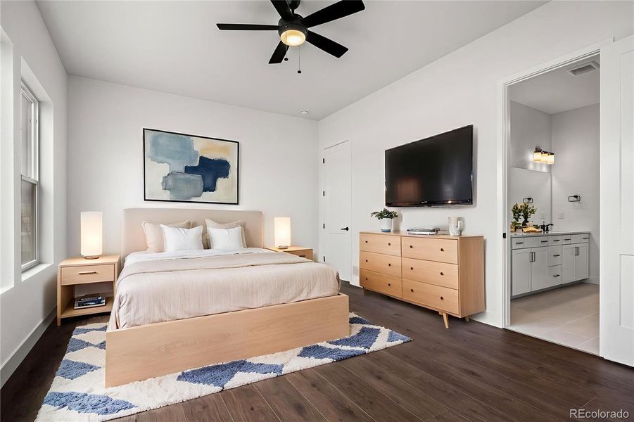Furnished interior view inside a new home in Wolf Ranch - Enclave Collection, Colorado Springs (Image 29).