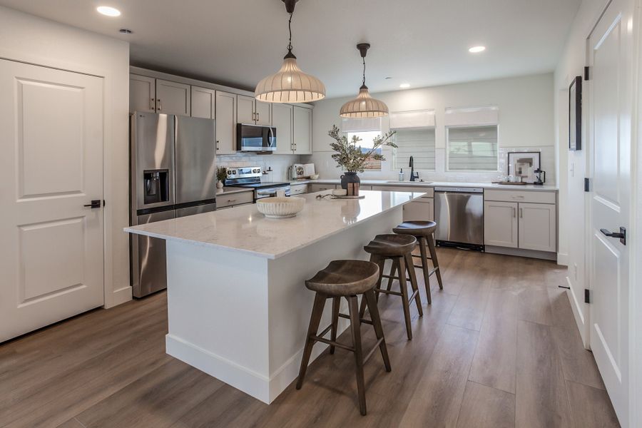 Representative furnished interior of a home built from the Marigold by Hartford Homes in Prairie Song Cottages, Windsor (Image 27). Representative furnished interior of a home built from the Marigold by Hartford Homes in Prairie Song Cottages, Windsor (Image 27).