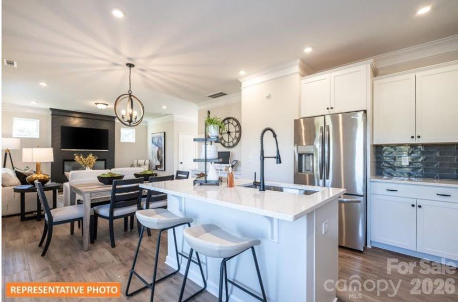 Furnished interior view inside a new home in Catawba Trace, Catawba (Image 10). Furnished interior view inside a new home in Catawba Trace, Catawba (Image 10).