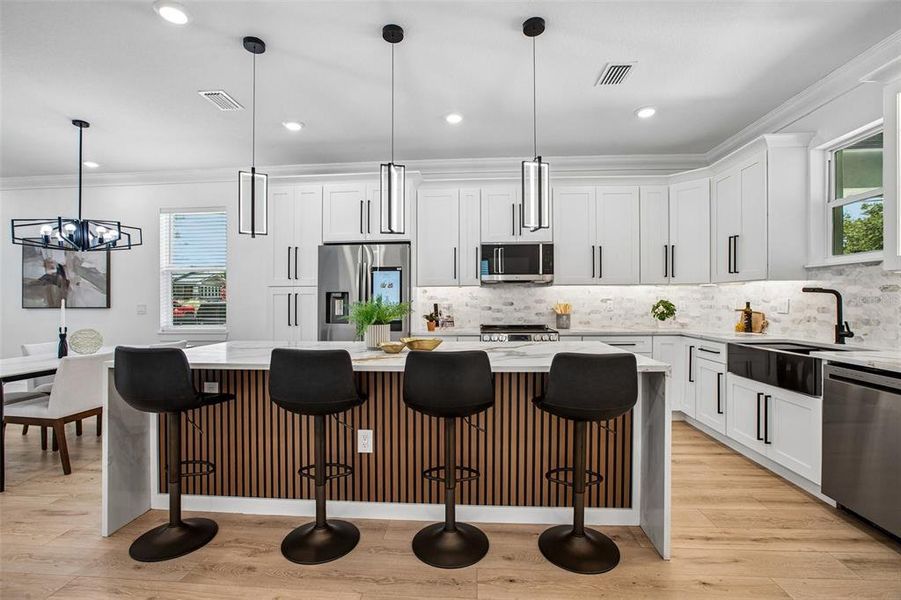 Furnished interior view inside a new home in , Tampa (Image 17).