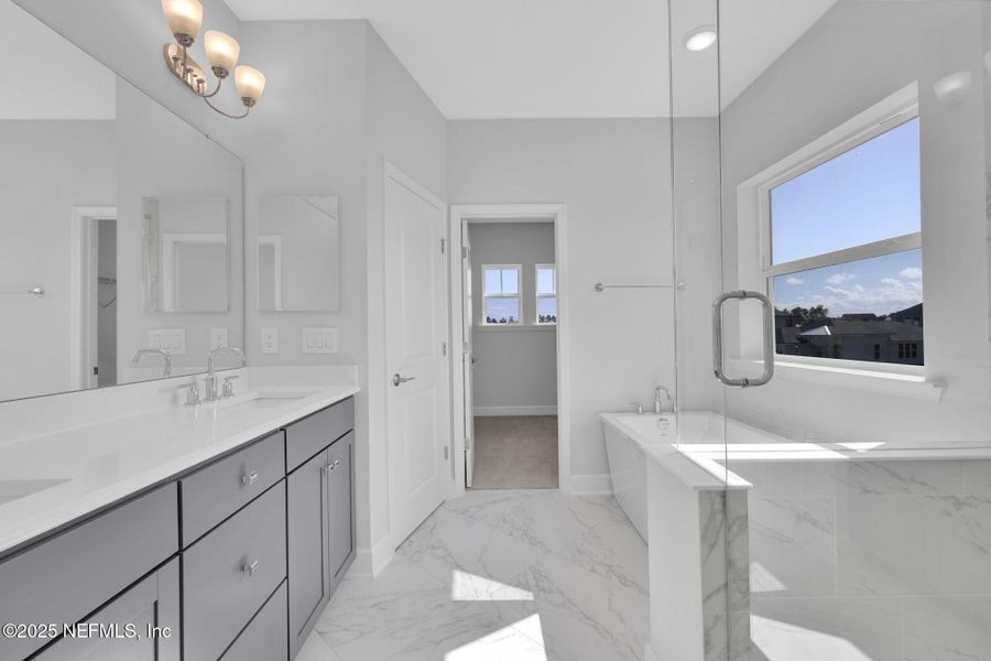 Furnished interior view inside a new home in Crosswinds at Nocatee, Nocatee (Image 13).