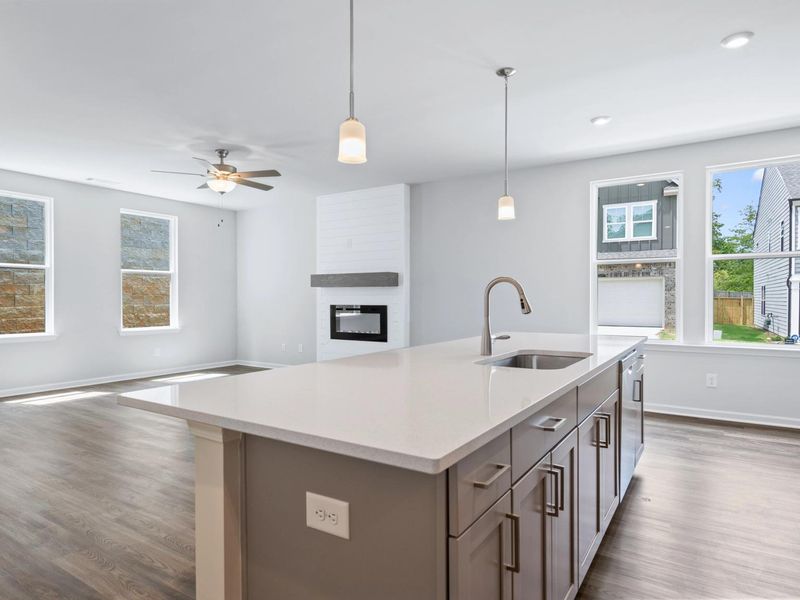 Representative furnished interior of a home built from the Cary A by Davidson Homes LLC in Lake Shore, Winder (Image 12).