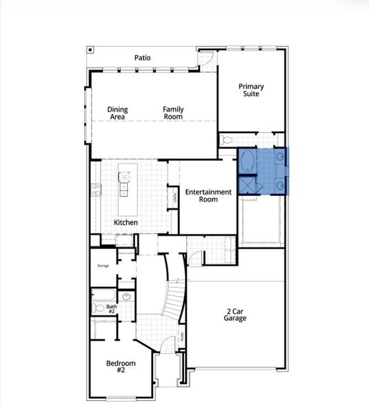 2D floor plan layout for the Cambridge Plan by Highland Homes in Goodland: 53ft. lots, Midlothian, TX (Image 22). 2D floor plan layout for the Cambridge Plan by Highland Homes in Goodland: 53ft. lots, Midlothian, TX (Image 22).