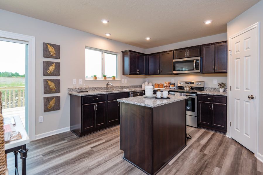 Representative furnished interior of a home built from the Cumberland by Fischer Homes in Bridle Run, Louisville (Image 12).