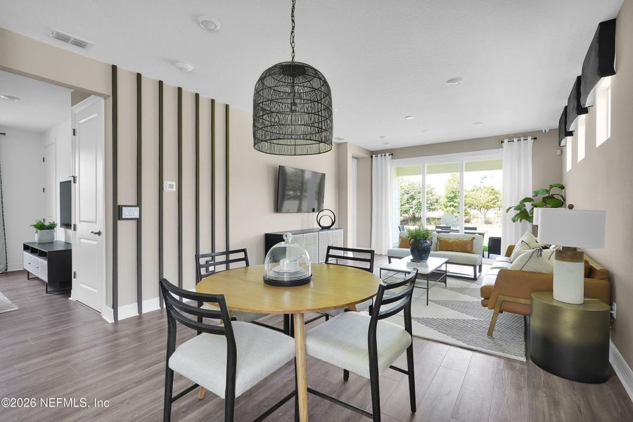 Furnished interior view inside a new home in Seminole Palms, Palm Coast (Image 8). Furnished interior view inside a new home in Seminole Palms, Palm Coast (Image 8).