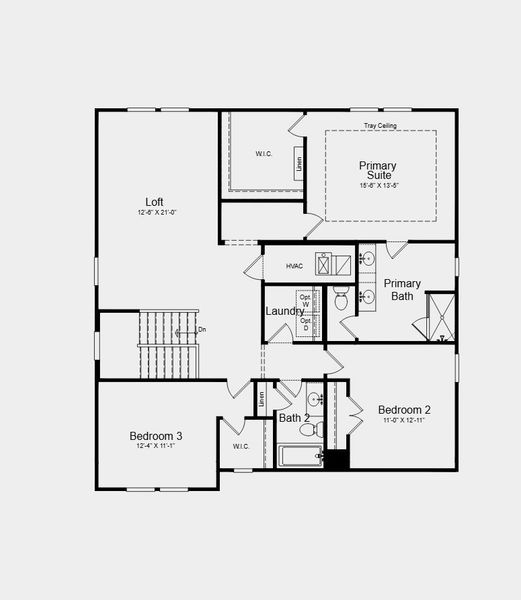 2D floor plan layout for the Liberty by Taylor Morrison in Weatherfield, Buford, GA (Image 4). 2D floor plan layout for the Liberty by Taylor Morrison in Weatherfield, Buford, GA (Image 4).