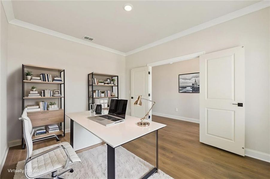 Furnished interior view inside a new home in River Pointe, Monroe (Image 13).