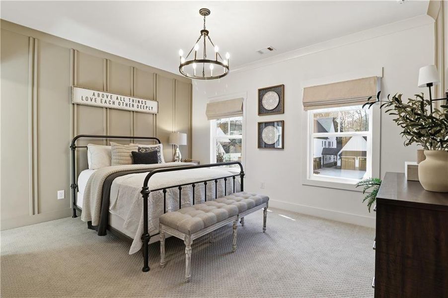 Furnished interior view inside a new home in , Woodstock (Image 37).