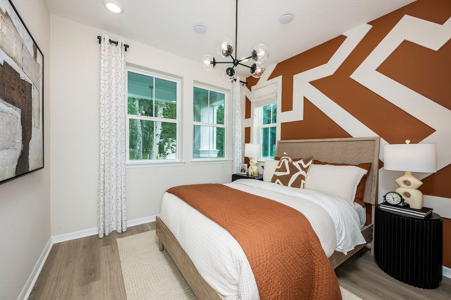 Furnished interior view inside a new home in Aulin Square, Oviedo (Image 27).