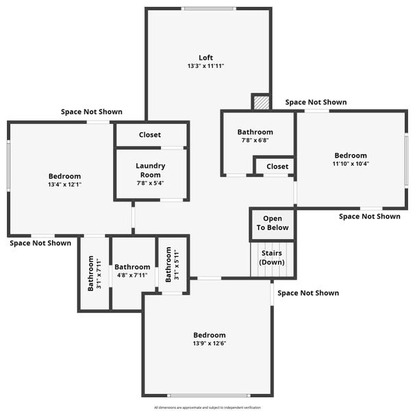 2D floor plan layout of this home in Overlook at Copahee Sound, Awendaw, SC (Image 6).