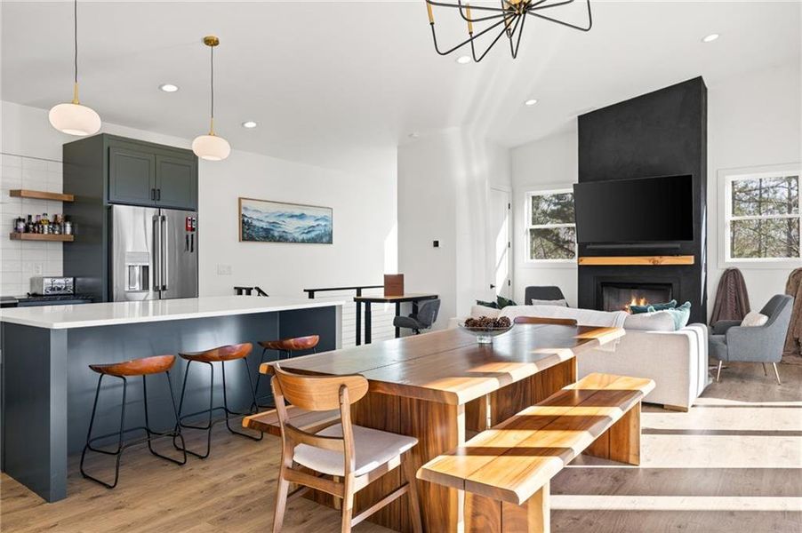 Furnished interior view inside a new home in , Blue Ridge (Image 15).