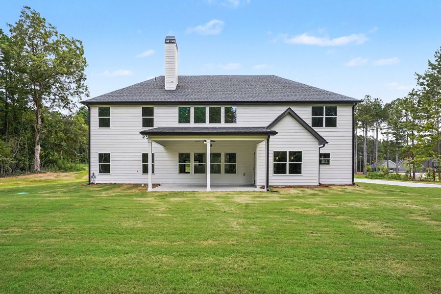 Exterior details and patio area of a home in Flint Farms, Concord (Image 30).