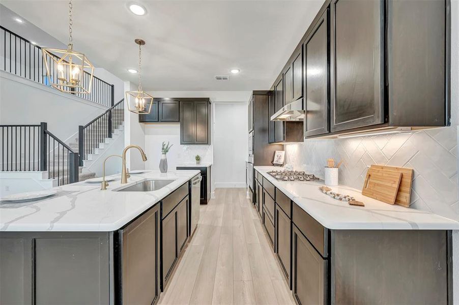 Furnished interior view inside a new home in Lily Creek at Sutton Fields, Aubrey (Image 11).