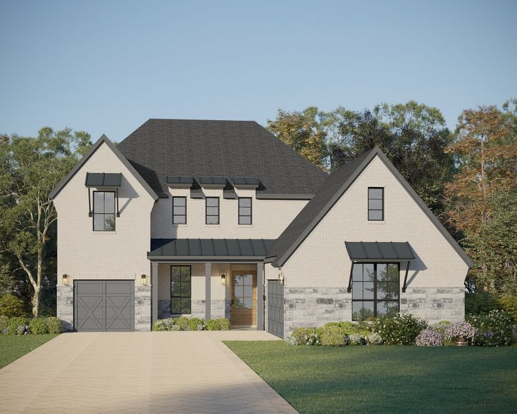 Plan 1647 Elevation G w/ Stone