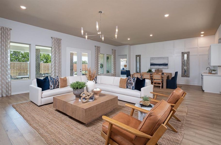 Furnished interior view inside a new home in Villages of Hurricane Creek, Anna (Image 10).