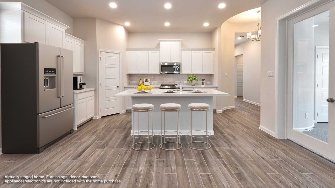 Furnished interior view inside a new home in Woodhavyn, Magnolia (Image 6).