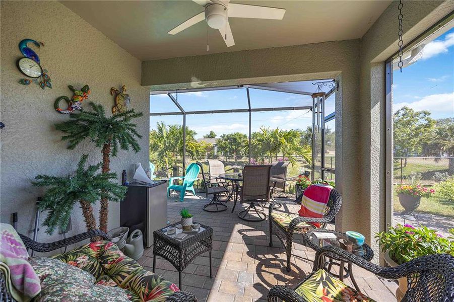 Exterior details and patio area of a home in Burnt Store Village, Punta Gorda (Image 31).