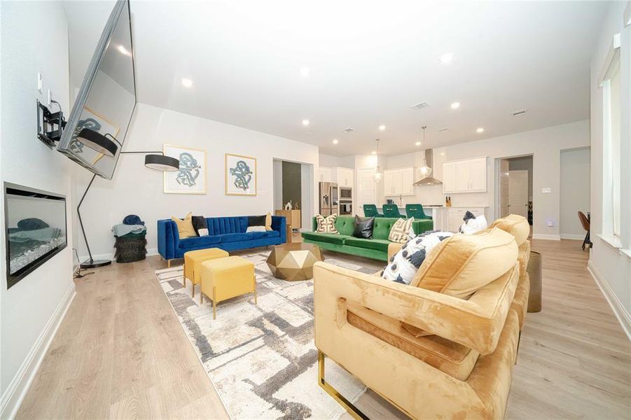 Furnished interior view inside a new home in , Little Elm (Image 19).