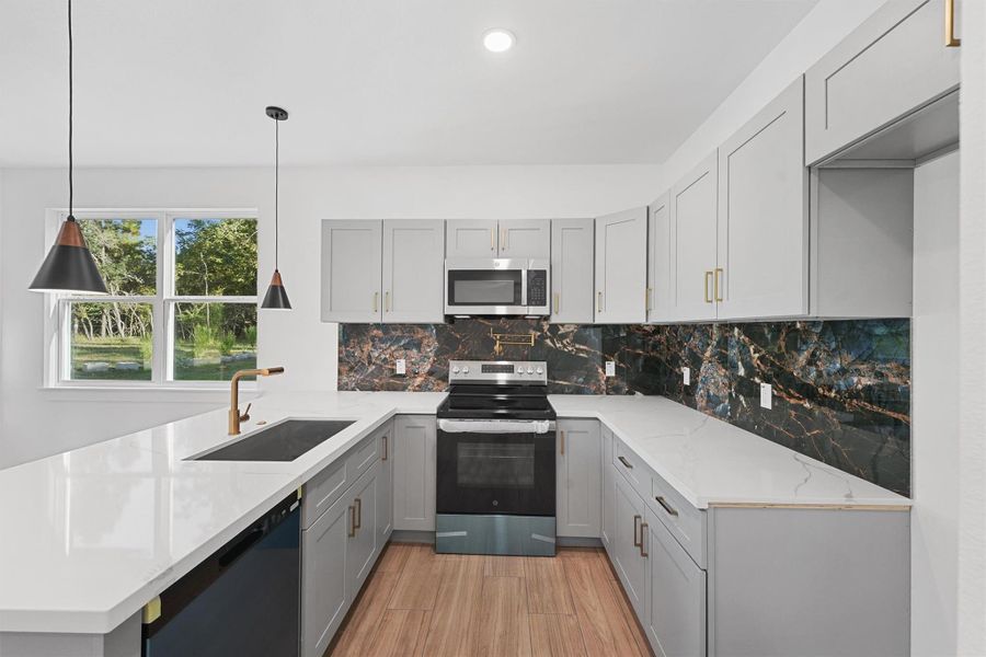 Furnished interior view inside a new home in , Coldspring (Image 6). Furnished interior view inside a new home in , Coldspring (Image 6).