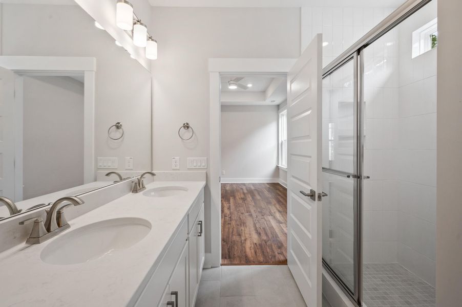 Furnished interior view inside a new home in Creek Pointe, Moncks Corner (Image 4). Furnished interior view inside a new home in Creek Pointe, Moncks Corner (Image 4).