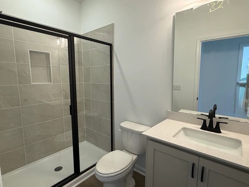 Guest Bath featuring the AW Collection® Artisan - A down-to-earth mix of texture and function.