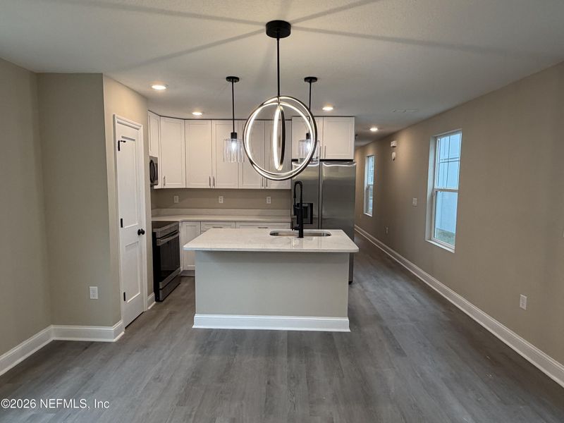 Furnished interior view inside a new home in , Jacksonville (Image 7). Furnished interior view inside a new home in , Jacksonville (Image 7).
