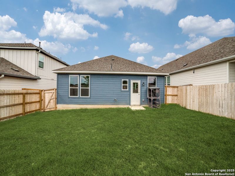 Exterior details and patio area of a home in Corley Farms, Boerne (Image 20). Exterior details and patio area of a home in Corley Farms, Boerne (Image 20).